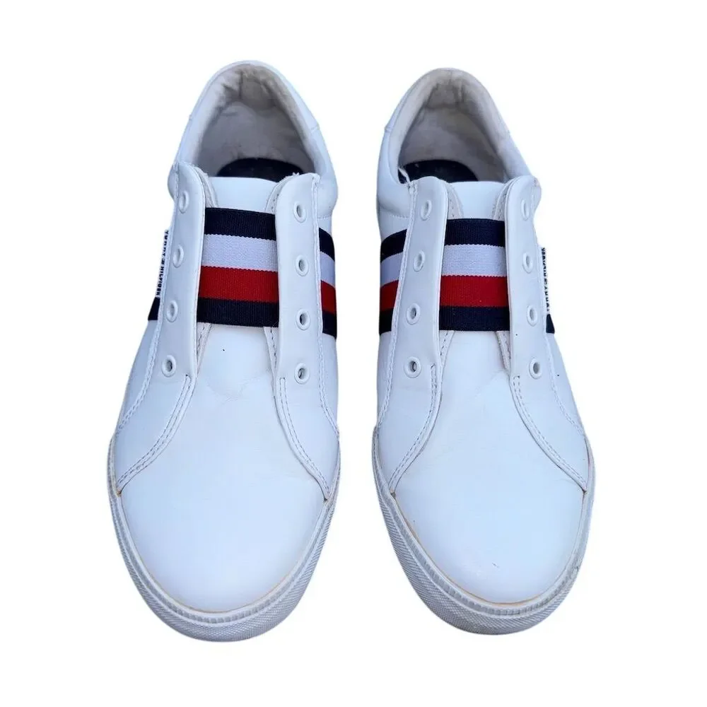 Tommy‎ Hilfiger Women's White Slip-On Sneakers Casual Flats 9